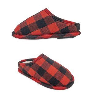 NWT Holiday Time Toddler Indoor/Outdoor Sole Breathable‎ Plaid Slippers SZ 11/12